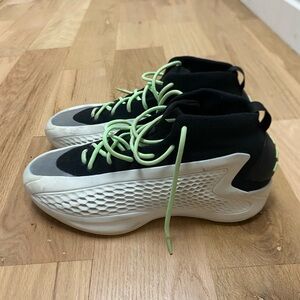 Black and White AE1s with Green Laces